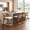Walnut Finish, variant on Christopher Knight Home Counter Height Bar Stools, Wood Frame and Rattan Backrest, Walnut+Beige, Set of 2