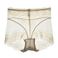 thumbnail image 3 of Gibobby Braguita cintura alta Bragas mujer Sexy Bikini Briefs Braguitas encaje Hipster Lencería Ropa interior（Caqui， XL), 3 of 5