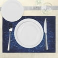 thumbnail image 3 of Ambesonne Blue Place Mats Set of 4, Pixel Mosaic Depth Art, Standard Size, Pale Blue Navy Blue, 3 of 6