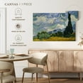 thumbnail image 5 of Elephant Stock Wheat Field With Cypresses Painting Wall Art - Horizontal Canvas Wall Art - Living Room Wall Decor - Nature Canvas - Blue And Green Decor By Vincent Van Gogh - 39" x 26", 5 of 8