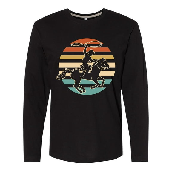 Inktastic Rodeo Team Roping Cowboy Long Sleeve T-Shirt