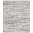 thumbnail image 1 of Safavieh Rag 8' Square Hand Woven Cotton Rug in Gray, 1 of 2