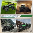 thumbnail image 4 of LOHEER Remote Control Car 1:18 All-Terrain Metal Shell RC Monster Truck, Anti-Slip Tires, LED Light, 4 of 9