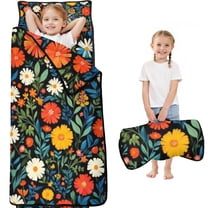 Pioneer Flower Floral Print Pattern Toddler Nap Mats for Kids Preschool,Sleeping Mat Bag or Kids,Toddler Sleeping Bag,Toddler Nap Mat or Daycare