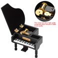 thumbnail image 3 of LLC Grand Piano Shaped Windup Wooded Music Box with Small Stool Creative Gift Birthday Present, 3 of 6