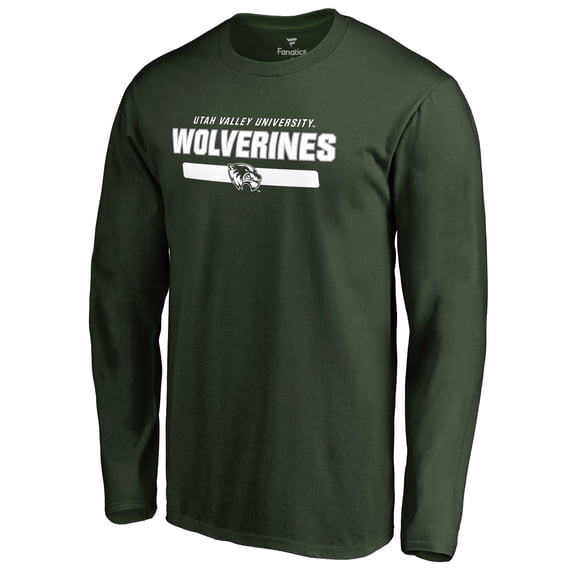 Men's Green Utah Valley Wolverines Team Strong Long Sleeve T-Shirt