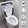thumbnail image 3 of HELLHERO Stylish Elastic Fabric Toilet Seat Covers, Fits All Toilet Shapes, Soft U-Shaped Elastic Bottom, Stays in Place, 3 of 8