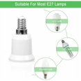 thumbnail image 4 of Light Socket Converter, Mini Candelabra Adapter, Converts E14 Socket To E27, Led Halogen Cfl Compatible, Long Lifespan, Wide Applications In Home And Office Lighting, Easy To, 4 of 5