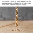 thumbnail image 5 of Uxcell 4Pack Mini Twist Drill Bit, 2.2mm Micro Engraving Drill Bits, High-Speed Steel 2.35mm Shank Titanium Coated, 5 of 5