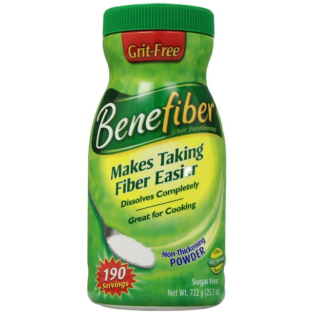 Benefiber Fiber Supplement 190 Servings Sugar Free Grit Free 722 grams (25.5 oz.)