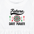 thumbnail image 4 of Inktastic Future Dart Player Game Girls Baby Dress, 4 of 5