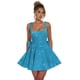 thumbnail image 1 of Vestido de bienvenida Dessiny talla grande con lentejuelas azul océano US16W, 1 of 6