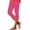 *Pink, variant on VBVC Women's Stretchy Scalloped Hem Capri Leggings , Ladies' Buttery Soft Casual Cropped Pants , High Waisted Pull-On Yoga Trousers For Women,Beige,S-2XL