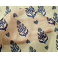 thumbnail image 4 of oneOone Silk Tabby Fabric Leaves & Paisley Block Print Fabric BTY 42 Inch Wide, 4 of 4