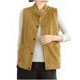 thumbnail image 4 of Xuyuer Women's Spring Fashion Sleeveless Button Down Tops, Lightweight Blouse for Layering, Business Casual Office Wear and Seasonal Wardrobe Transition, 4 of 7