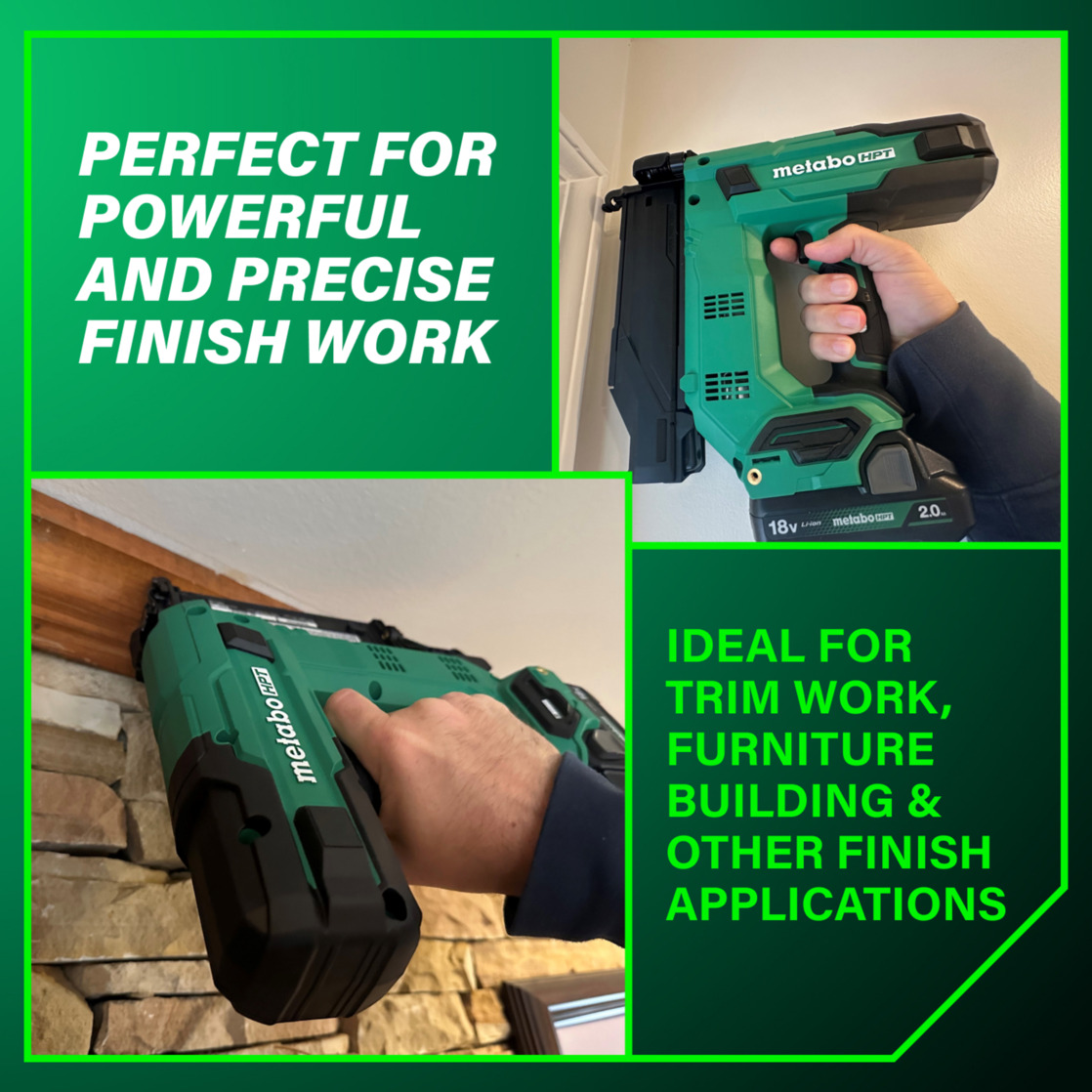 Metabo HPT 18V Cordless Brad Nailer Kit, NT1850DG photo 3