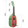 thumbnail image 3 of 21 Inch 12 Fret 4 String Basswood Ukulele Electric Acoustic Guitar Watermelon Style Ukelele for Musical Instrument Lover, 3 of 7