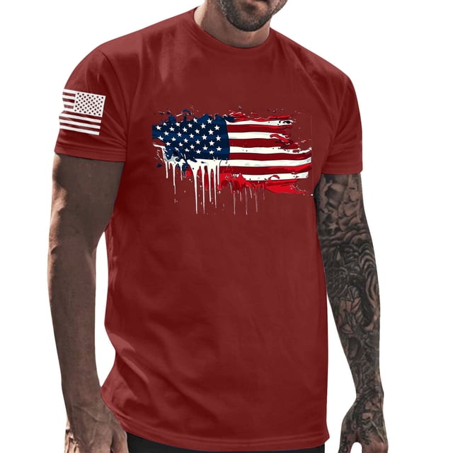 Tops para hombre, blusas y camisas de manga corta con cuello redondo para hombre, jersey informal con cuello redondo estampado para hombre, pantalones cortos deportivos para fitness, blusa para hombre