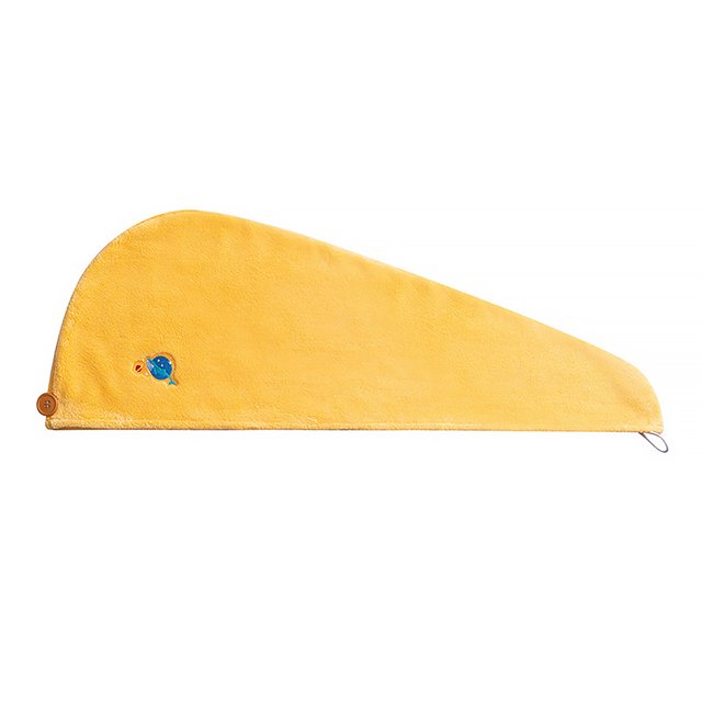 Toalla de secado de pelo de lana de coral espesa, cabeza absorbente, sombrero de urdimbre con botón, sombrero de baño, deformación tholdsy HA8104-01B