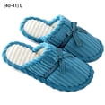 thumbnail image 1 of Zapatillas cálidas para interior, suave, de terciopelo coralino, antideslizante, para pareja, mujer, hombre, 40-41L, azul Yuarrent AP000900-06, 1 of 6