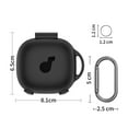 thumbnail image 2 of Yucurem Silicone Cover with Carabiner for Soundcore Sport X20 Charging Case(black), 2 of 10