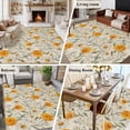 thumbnail image 5 of 5'x8' Area Rugs, Spring Daisy Indoor Outdoor Area Rug for Living Room Bedroom, Country Vintage Yellow White Floral Leaf Washable Bathroom Rugs Kitchen Floor Carpet Mats Home Decor Aesthetic, 5 of 8