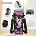 thumbnail image 6 of Bulopur Butterfly Pink Axolotl Print Kids Backpack Set 4 Pcs Bright Floral Cute Kids School Bag with Lunch Box, Pencil Case and Water Bottle Cover for Axolotl Lovers Toddler Girls, 6 of 8
