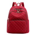 thumbnail image 4 of Mochila Con Cremallera Minimalista Casual, Mochila Acolchada Con Detalles, Bolsa De Almacenamiento De Viaje Para Mujeres, 4 of 4