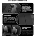 thumbnail image 2 of Car Hooks for Headrest, 2Pcs Seat Back Storage Hook Luxurious Leather 100% Metal Multifunctional Car Hanger & Holder for Heatrest, Seat, Bag, Purse (Black), 2 of 12