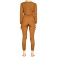 thumbnail image 2 of Lavra Women’s Thermal Set Cotton Waffle Knit Long Johns Underwear Top Pants Winter Pajama, 2 of 4