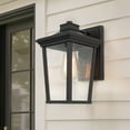thumbnail image 2 of LNC Outdoor Wall Lantern with Seeded Glass, 11" Black Porch Light, E26 Base, Wet Rated, 2 of 12