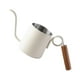 thumbnail image 1 of Hervidor de café de 250 ml, tetera con asa cómoda, tetera de cuello de cisne, Beige, 1 of 9