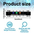 thumbnail image 3 of 40 Pieces Temperature Strips Testing Adhesive Temperature Strips 90 To 100 Fahrenheit Degree Temper, 3 of 5