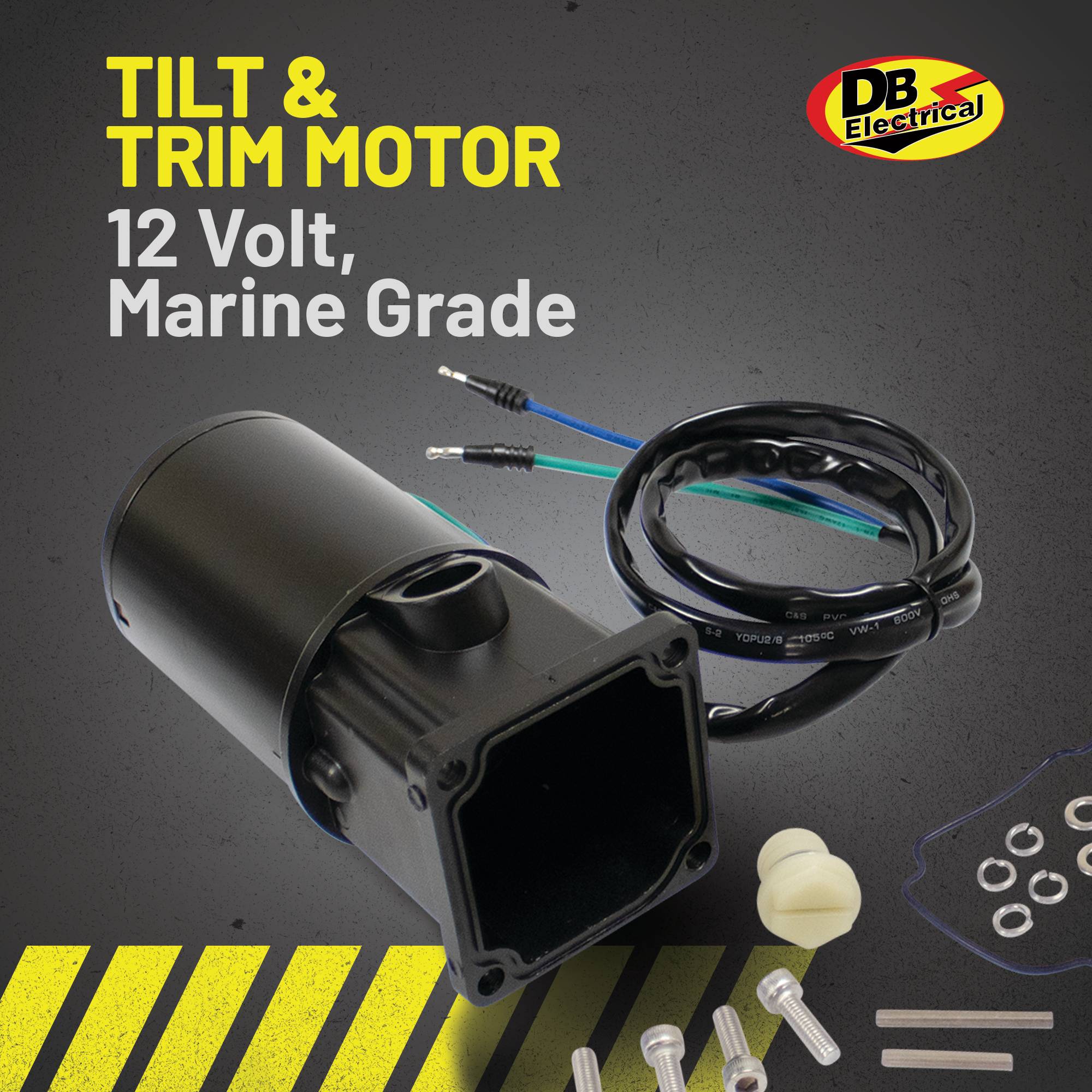 YananAC Moteur Tilt Trim 809885A1 Compatible Mercury Marine 50-125 CV - Pièce Marine