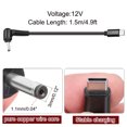 thumbnail image 2 of 4.9FT USB C to DC PD Power Fast Charging Cable, 3mmx1.1mm 36W/12V DC Power Cable, Type C Input 3A Adapter Jack Converter for Router, Camera, TV Box, Desk Lamp(Black), 2 of 6