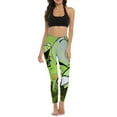 thumbnail image 5 of Green Invader Zim Gir Yoga Pants Women High Waisted Tummy Control Non See-Through Elastic Running Workout Yoga Leggings Pants, 5 of 7