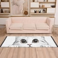 thumbnail image 2 of Yayeee Hallway Runner Rug 2'x6' Non Slip Machine Washable with Rubber Backing, White Cat, 2 of 8