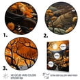 thumbnail image 3 of Designart "Gold Autumn Countryside Harvest art painting II" Landscape & Nature Floater Framed Canvas Wall Art, 3 of 7