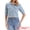 Light Blue, variant on DARING DIVA Women's Short Sleeve Button Down Textured Cropped Jean Jacket XS Light Blue