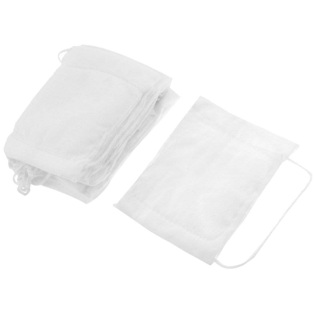 Unique Bargains 10 Pcs Anti-dust White Face Mask Mouth-muffle by