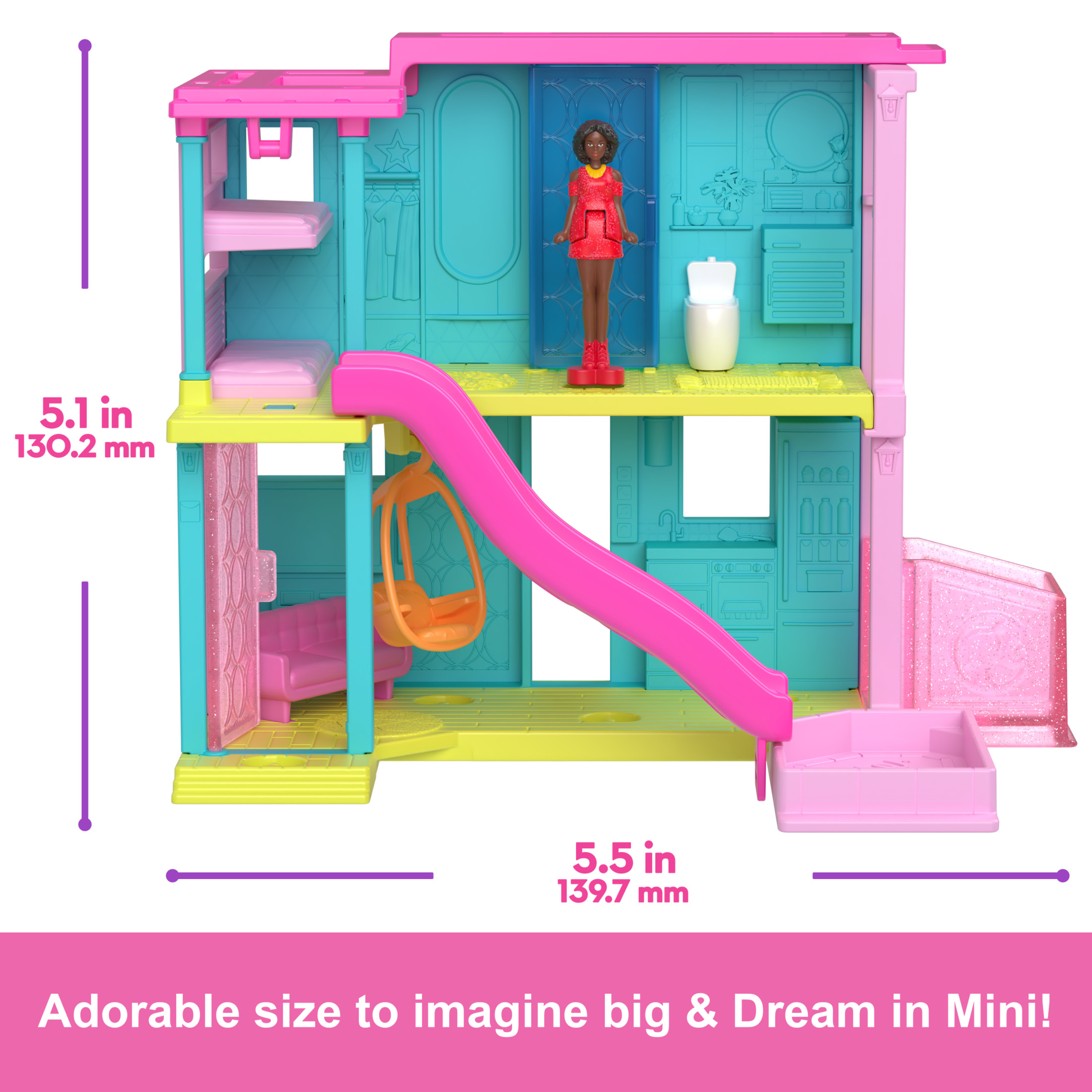 Barbie Mini BarbieLand Dreamhouse Playset with Doll photo 4