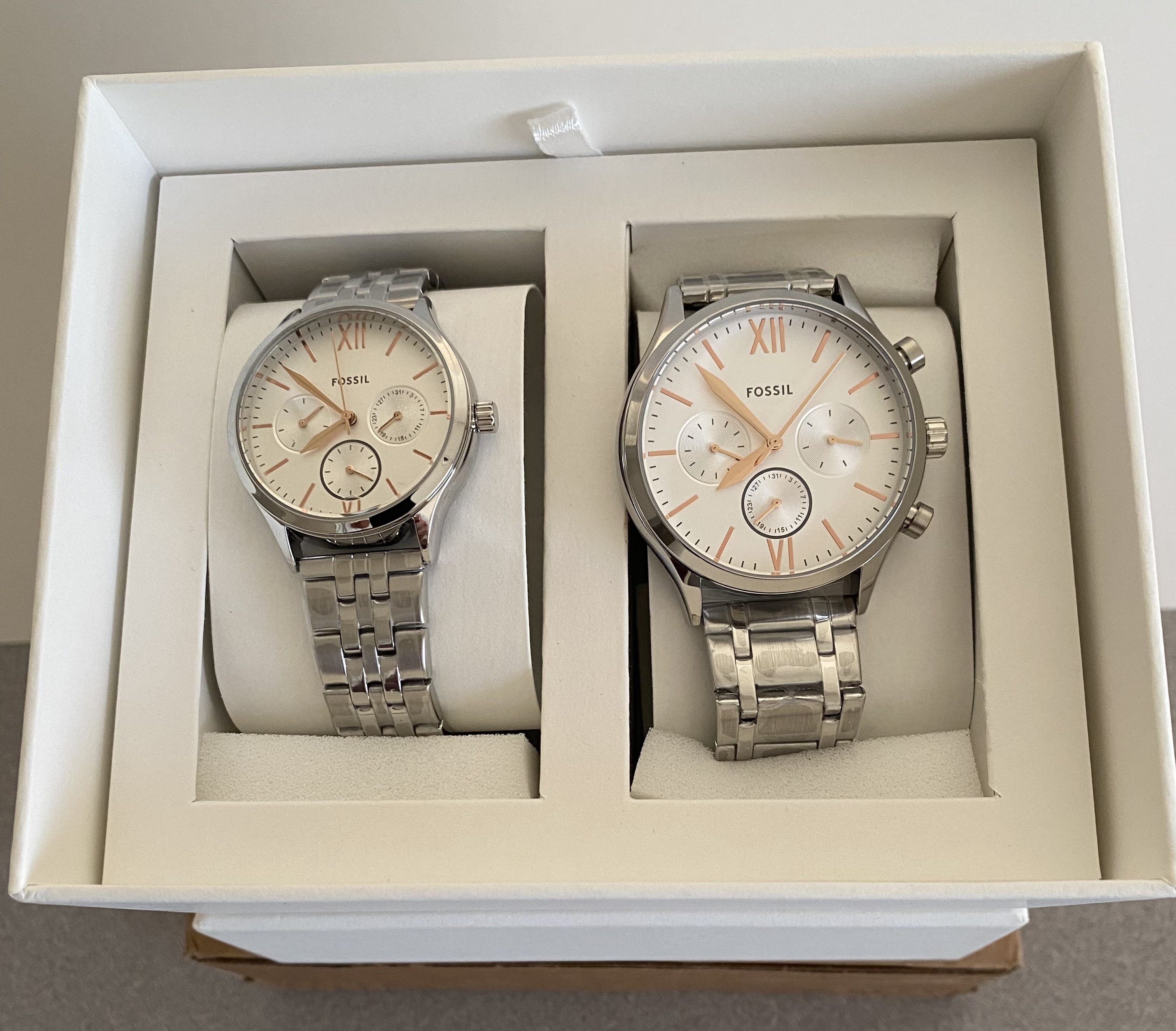 Fossil BQ2468Set His and Her Fenmore Midsize Multifunction 
