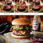 Burger Press, 3 in 1 Hamburger Press Patty Maker, Slider Press Stuffed Burger Patty Press Regular Burger Maker Non Stick Kitchen Barbecue Grilling Patty Molds