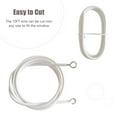 thumbnail image 2 of 10FT Curtain Wire With 4 Hooks DIY Curtain Rod Picture Hanging Wire Wire Hanging Cord, 2 of 7
