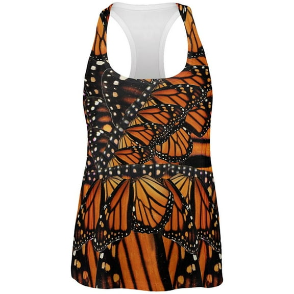 Monarch Butterfly All Over Womens Work Out Tank Top Multi MD