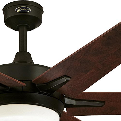 Westinghouse Lighting Remote Control Included 7207800 Cayuga 60 Inch Oil Rubbed Bronze Indoor Ceiling Fan Dimmable Led Light Kit With Opal Frosted Glass Com - 60 Inch Ceiling Fan With Remote