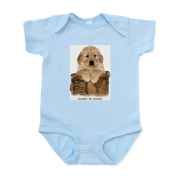 CafePress - Golden Retriever Sweet As Sugar Infant Creeper - Baby Light Bodysuit, Size Newborn - 24 Months