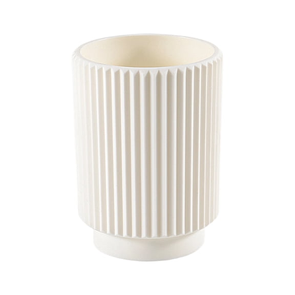 MInHoues Travel Mouthwash Cup, High‑Aesthetic Reusable Bathroom Tumbler for Home Bathroom Countertop Camping Business Trip Travel Use, 2 Colors Available - White
