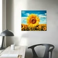 thumbnail image 3 of Nawypu Sunflower Wall Art Decor Flower Canvas Pictures for Wall Yellow Floral Painting for Living Room Modern Nature Landscape Prints Artwork for Bedroom Bathroom Home Decorations, Ready to Hang, 3 of 4