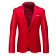 thumbnail image 2 of Mens Business Wedding Blazer Solid Color Slim Fit Suit Jacket, 2 of 3